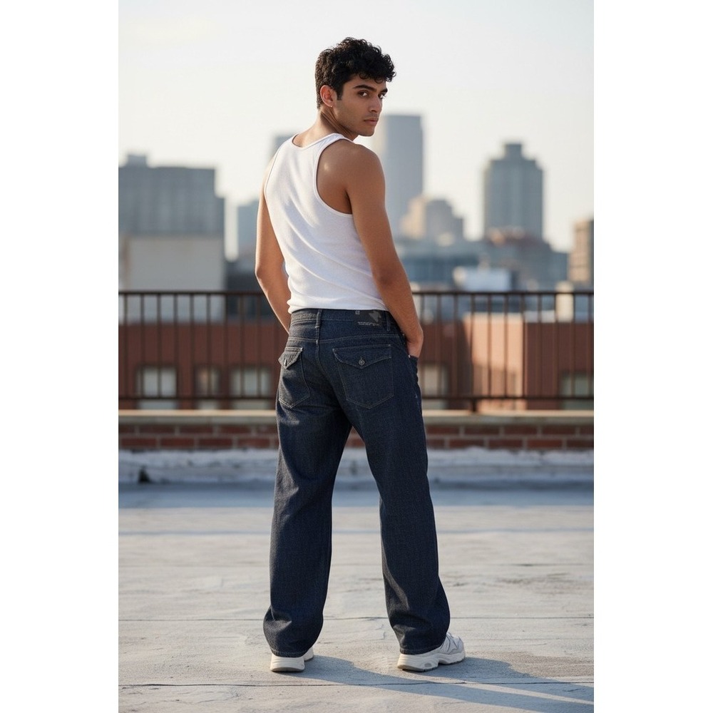 Rocawear Jeans Mens‎ 40x32 Black Denim Original Fit Straight Leg 5-Pocket Y2K